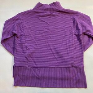 NWOT Melloday Size SP Purple Ribbed‎ Boxy Oversized Mock Neck Sweater